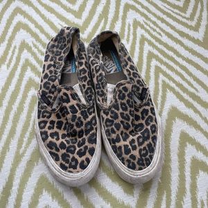 Vintage Cheetah Slip-On Vans